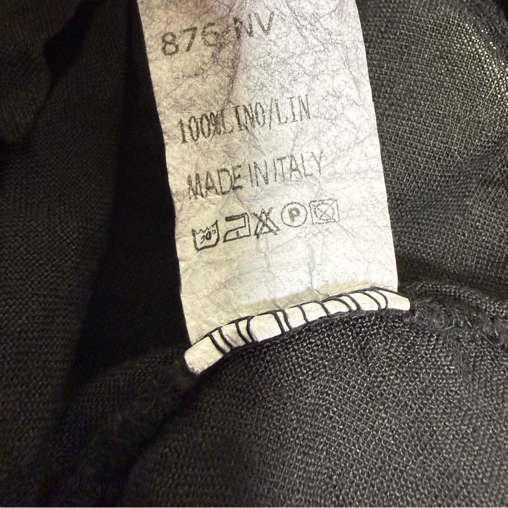 Meo Meli Black Tie-Shoulder Linen Jumpsuit - Picture 5 of 5